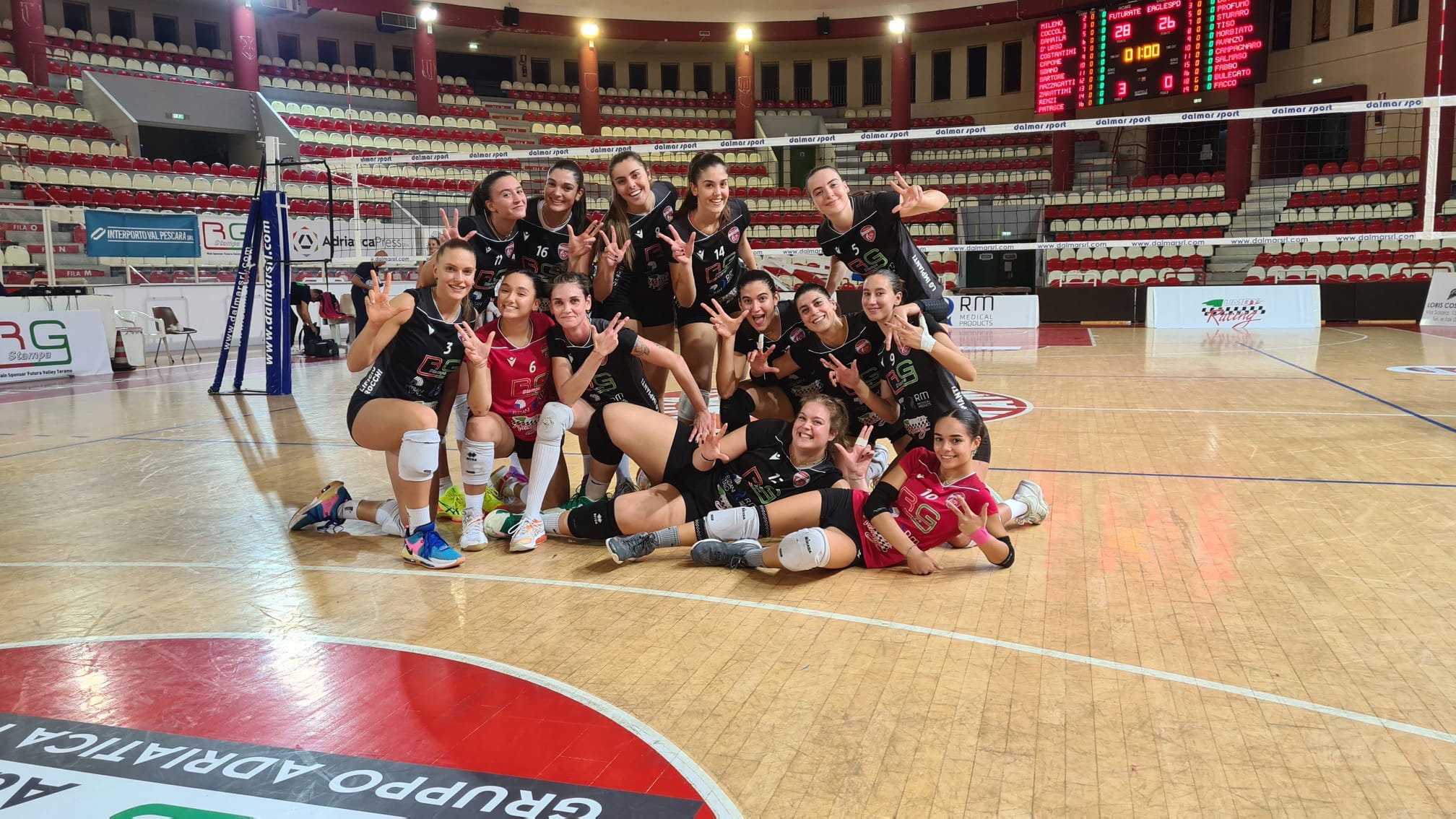 Volley. LA RG STAMPA FUTURA TERAMO BATTE 3-0 L’EAGLES PADOVA