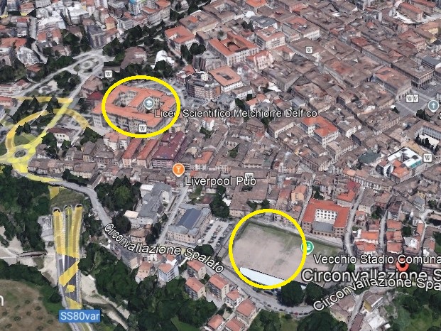 Vecchio Stadio Comunale. Il luogo giusto per i moduli abitativi dove sistemare gli studenti