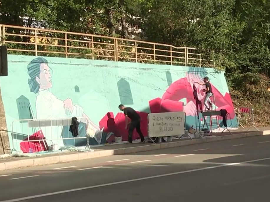 Rabbuffo sul Murales di Viale De Gasperi: “Può una parte politica utilizzare a piacimento i muri della città?”