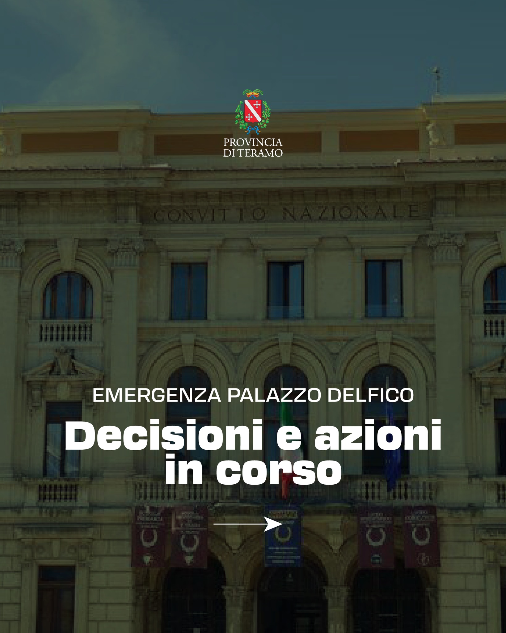 Il Consiglio Provinciale: “Approvati i passi da fare per risolvere l’emergenza Delfico”