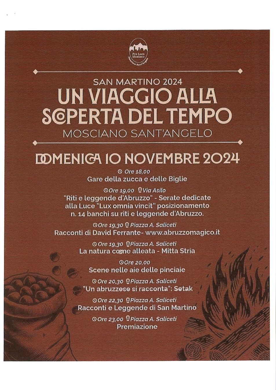 Al via dall’8 novembre a Mosciano la festa di San Martino