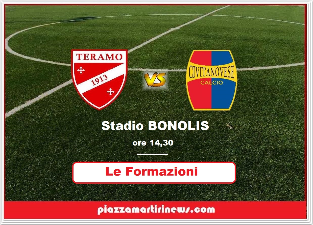 Teramo – Civitanovese: Le squadre in campo