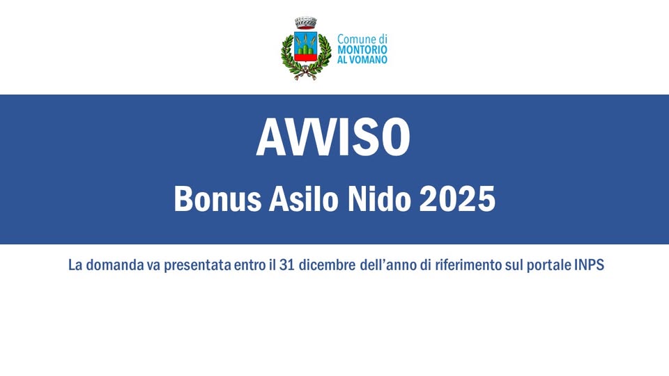 Montorio al V.. Bonus Asili Nido: Domande attraverso il portale INPS. I dettagli