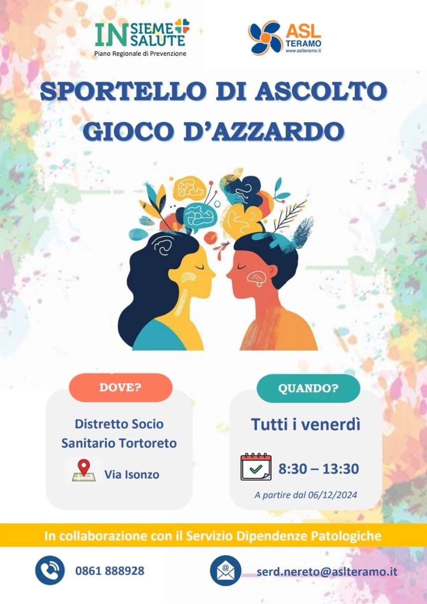 A Tortoreto apre il primo sportello di ascolto per il gioco d’azzardo