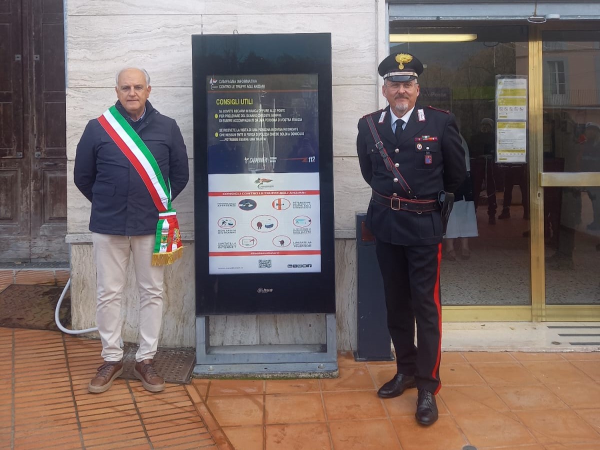 Tossicia si unisce ai Carabinieri nella lotta contro le truffe agli anziani.