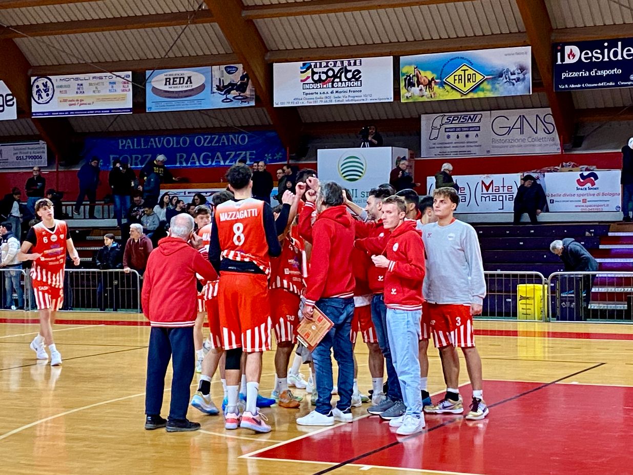 Basket: Tasp sconfitta ad Ozzano per 78 a 71.