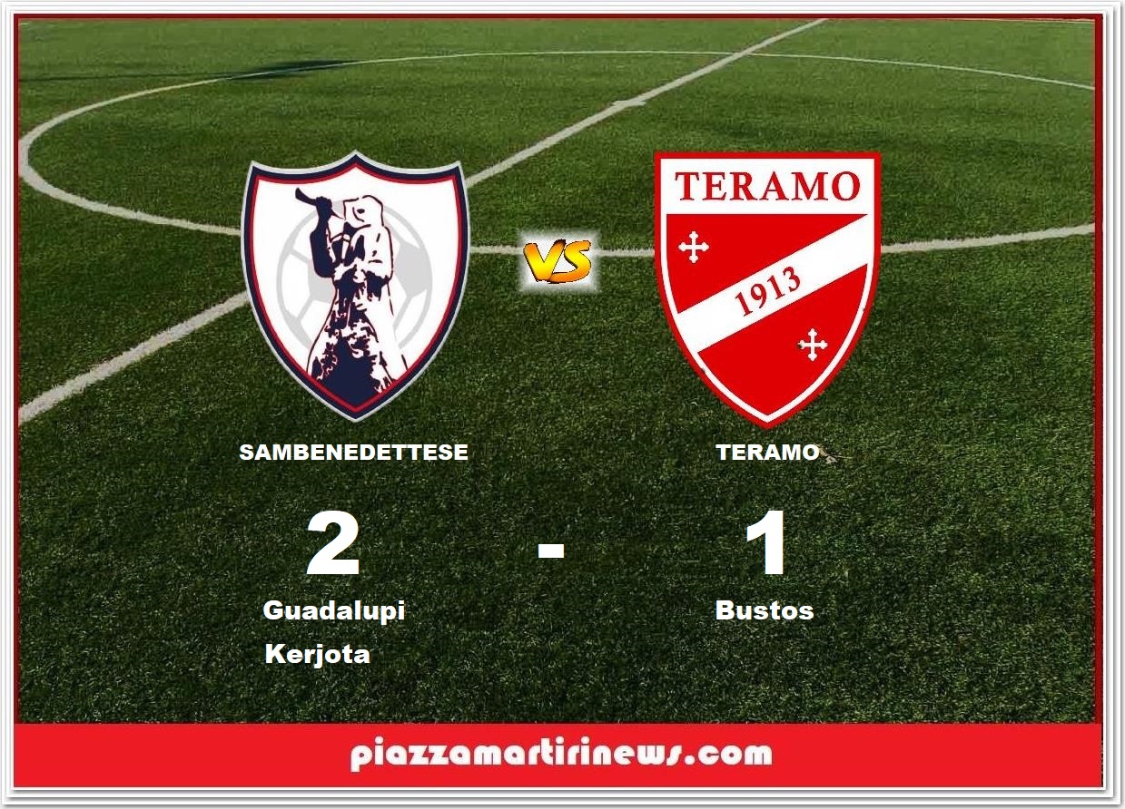 La Samb allunga sul Teramo. biancorossi fermati sul 2 – 1 al Riviera delle Palme