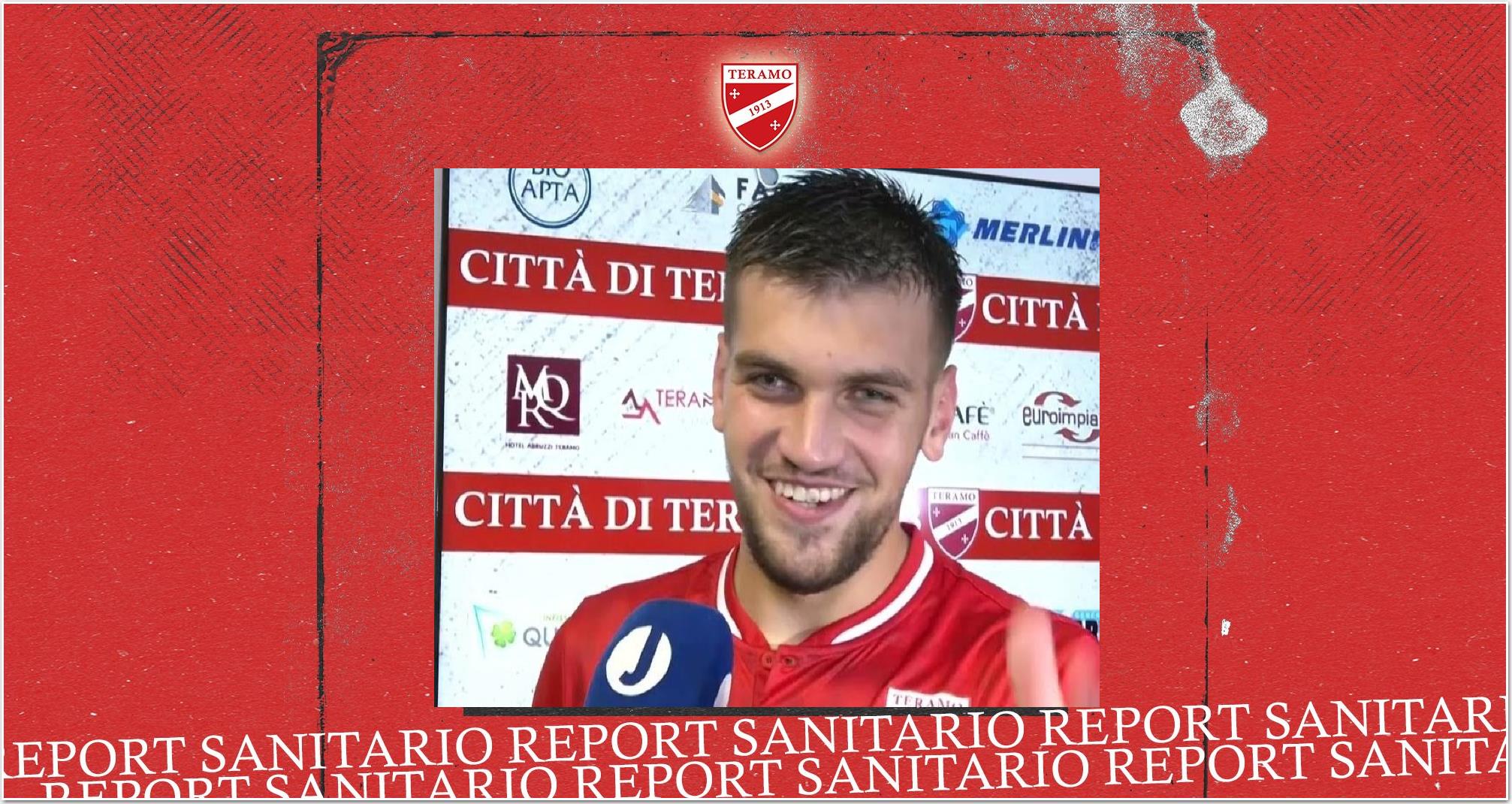Teramo Calcio. Baumwollspinner: Rottura del legamento. Incerti i tempi di ripresa
