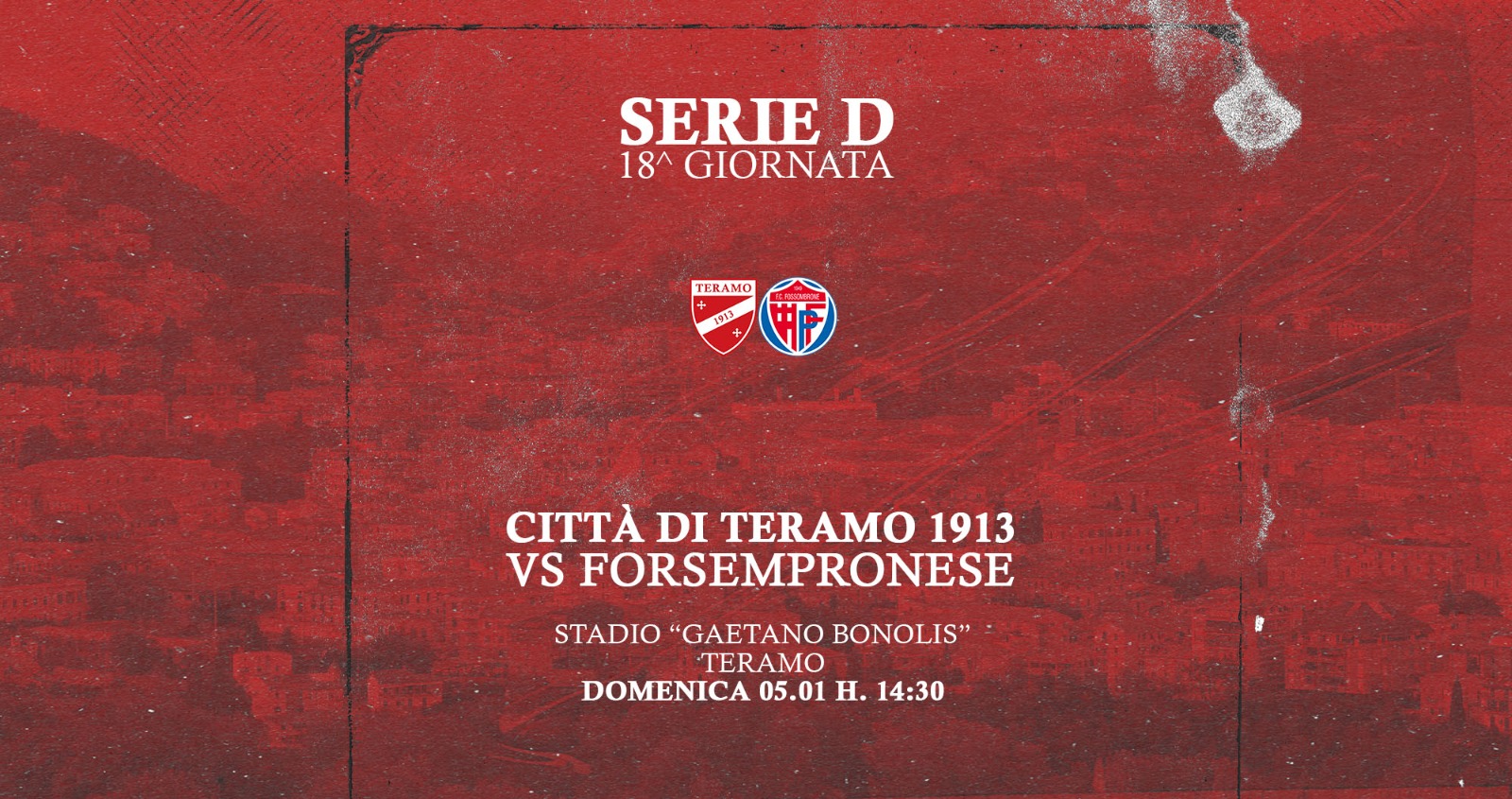 Calcio. Teramo vs Fossombrone: cominciata la prevendita dei biglietti