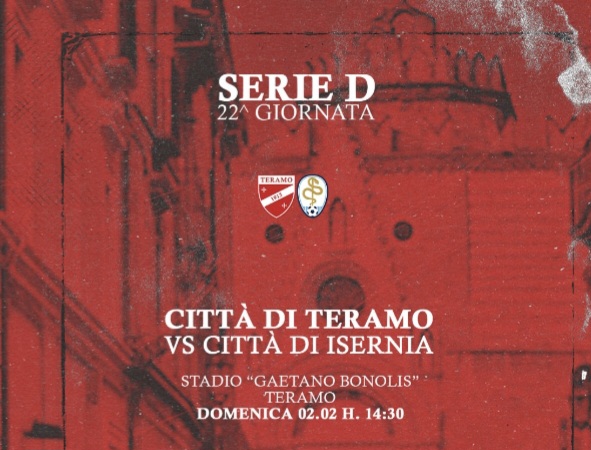 Teramo vs Isernia: da domani prevendita biglietti