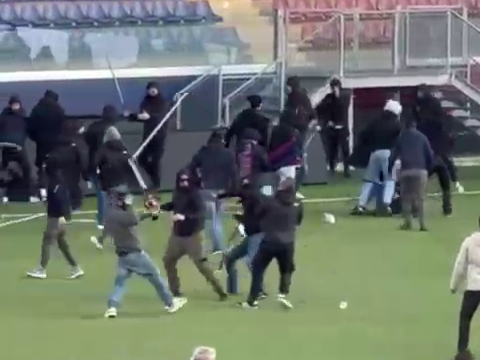 Caos allo stadio Gran Sasso: scontri tra tifosi, in arrivo denunce e interrogativi sulla sicurezza
