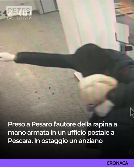 Arrestato il rapinatore delle Poste di via D’Annunzio a pescara