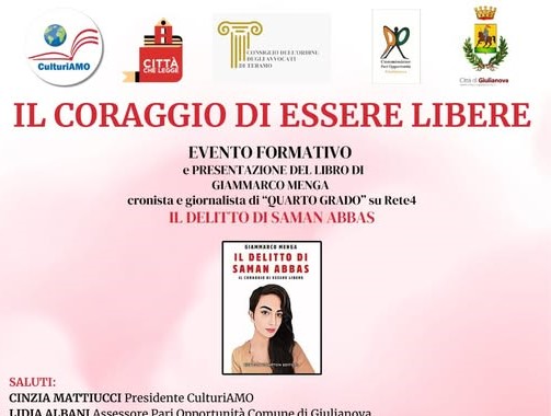 A Giulianova convegno sulla libertà femminile con la presentazione del libro “Saman Abbas, il coraggio di essere libere”