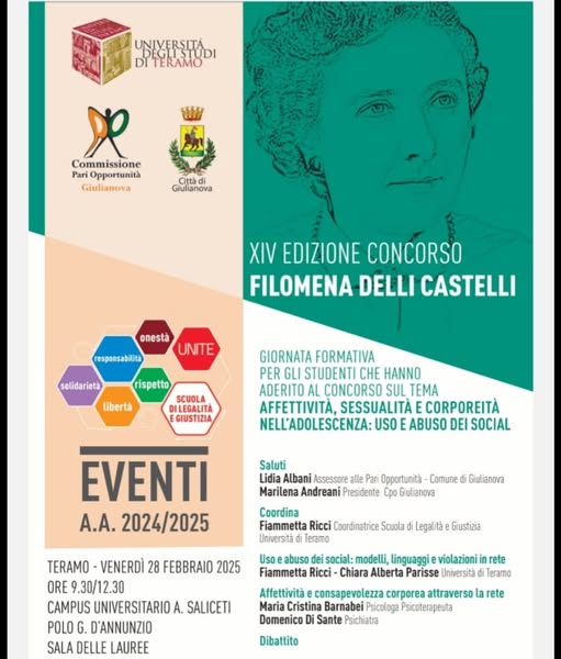 “Uso e abuso dei social”: Domani all’UNITE incontro formativo nell’ambito del concorso “Filomena Delli Castelli”