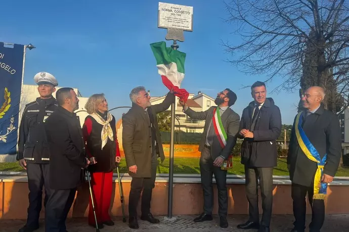 Targa in memoria di Norma Cossetto a Città Sant’Angelo