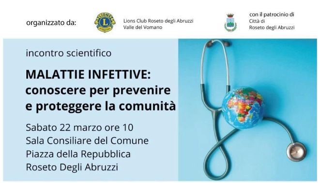 Roseto. Incontro sulle Malattie Infettive: Conoscere per prevenire e proteggere la Comunità
