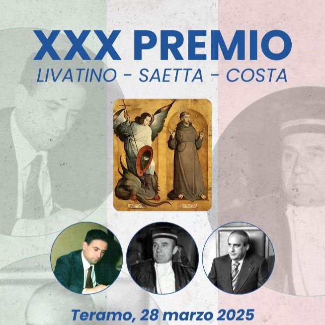 Teramo. Al via venerdì, al Parco della Scienza, la XXX edizione del Premio “Livatino, Saetta, Costa”. Per la prima volta in Abruzzo