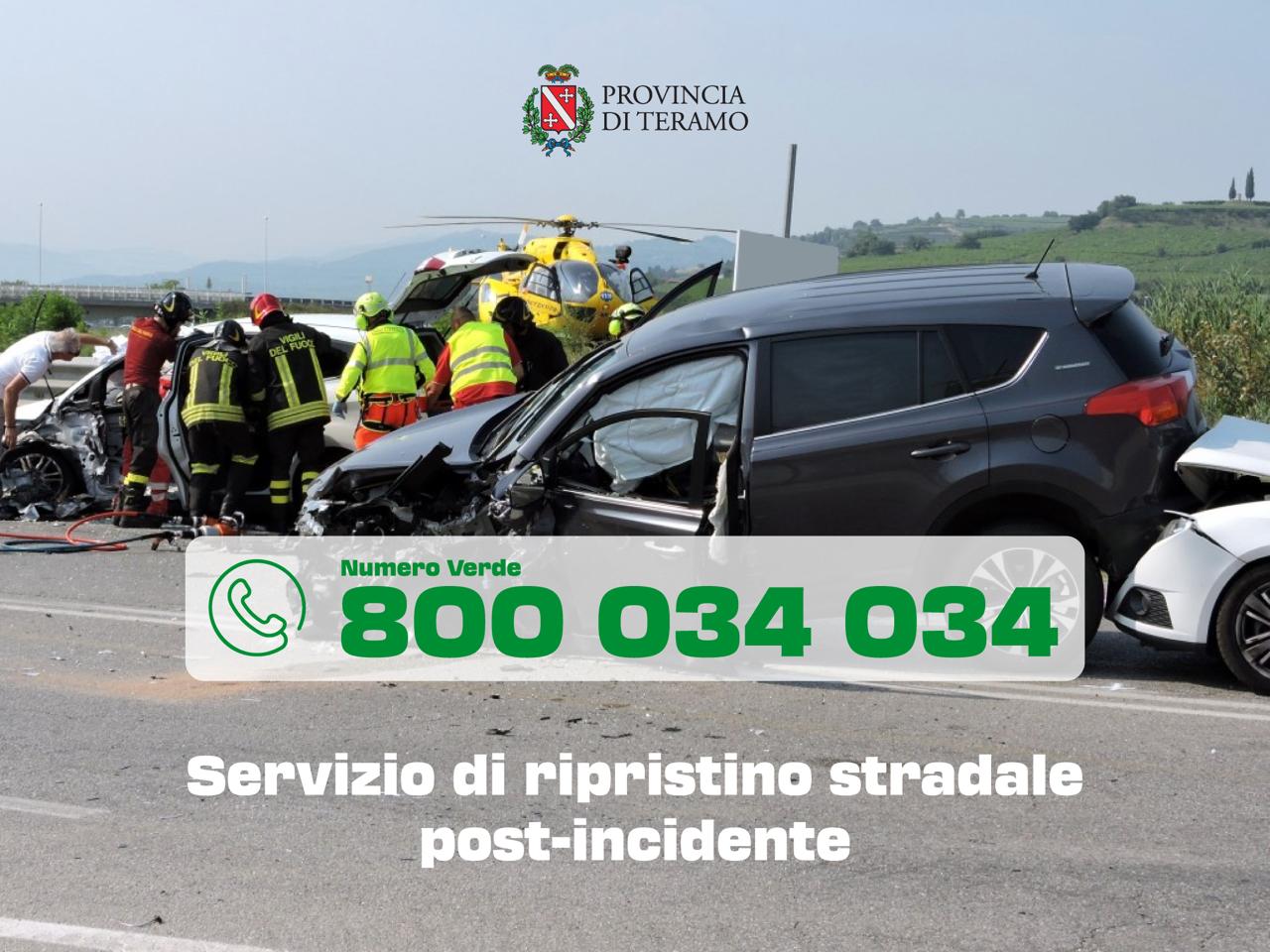 Incidenti stradali: Interventi per la sicurezza e la bonifica dei luoghi. La gara va a Pissta, leader del settore