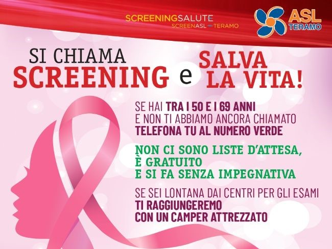 Dal 10 al 14 marzo torna a Mosciano il Camper Rosa per la campagna “Si chiama screening e salva la vita”