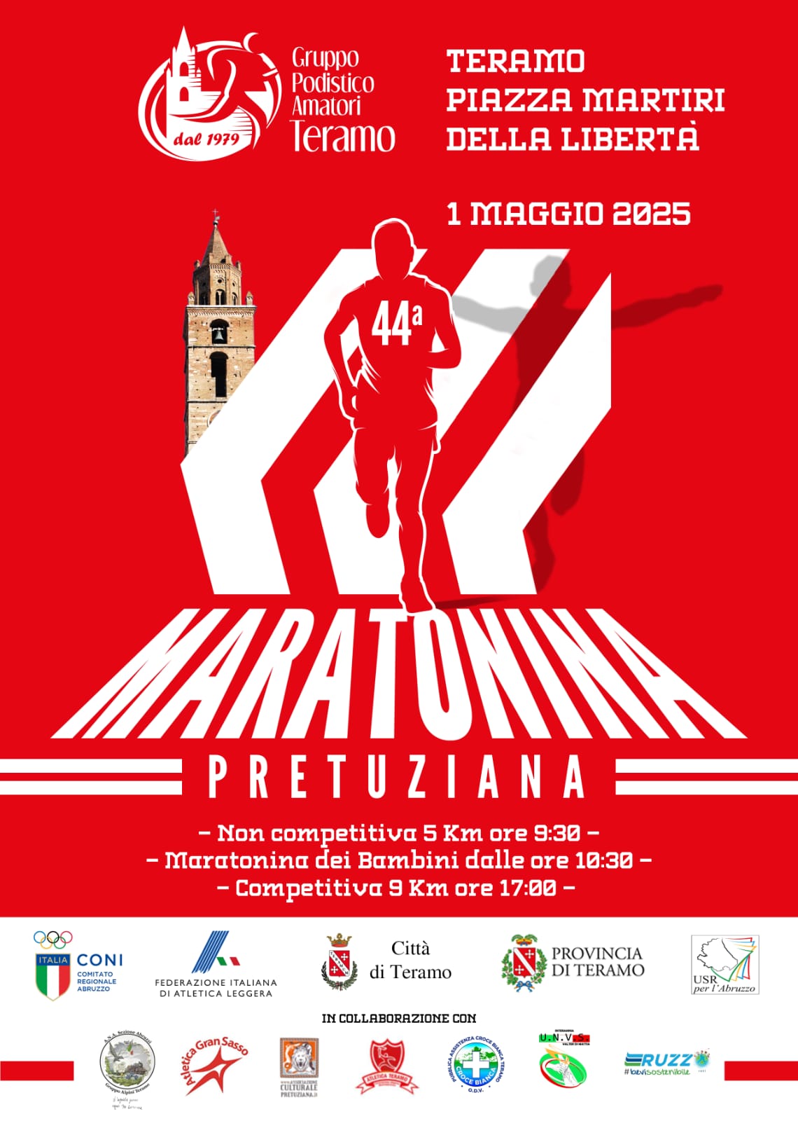 Teramo. Maratonina del primo maggio, anche quest’anno si rinnova la tradizionale manifestazione