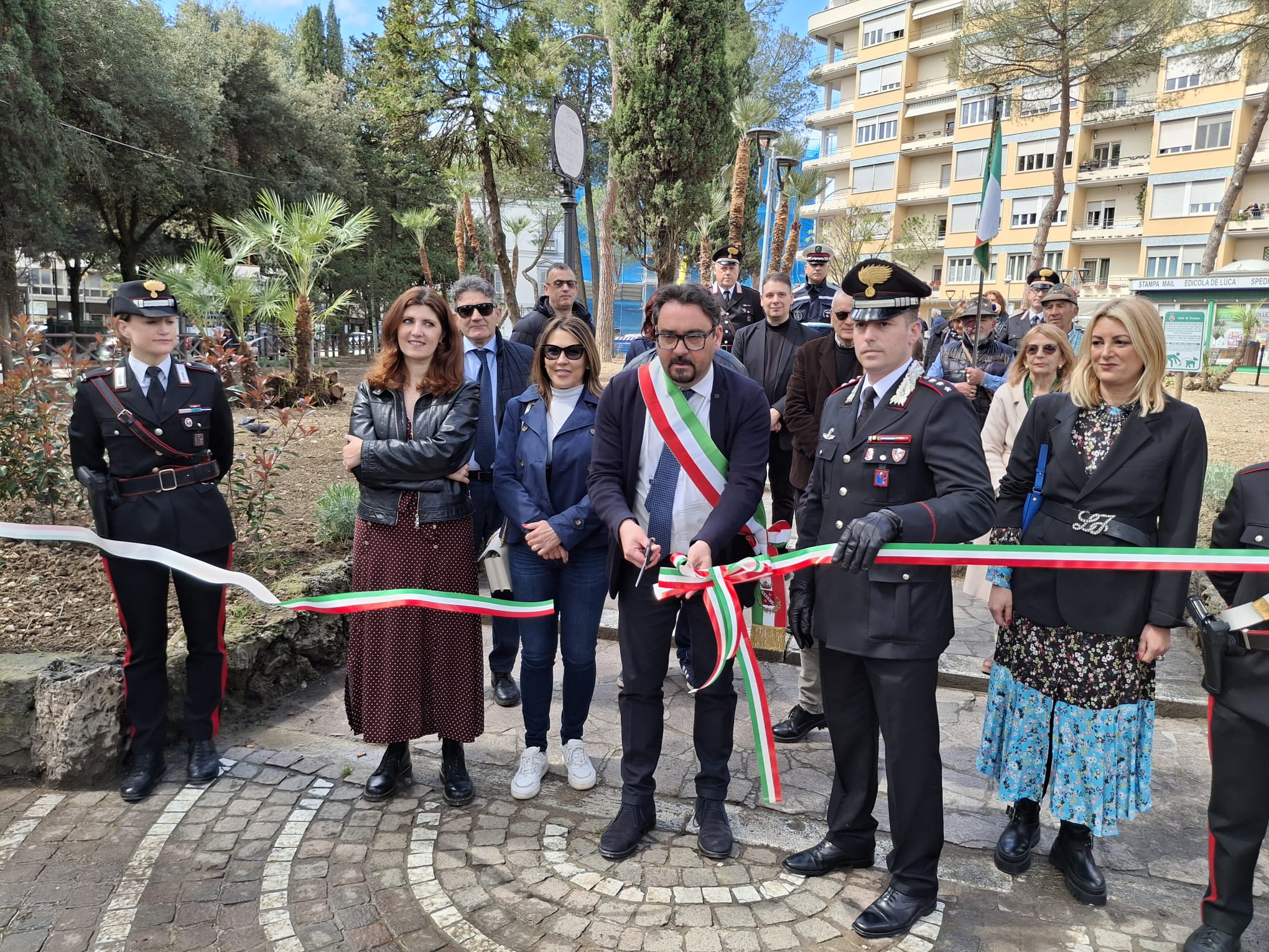 Teramo. Inaugurati stamani i nuovi giardini Nāṣiriya