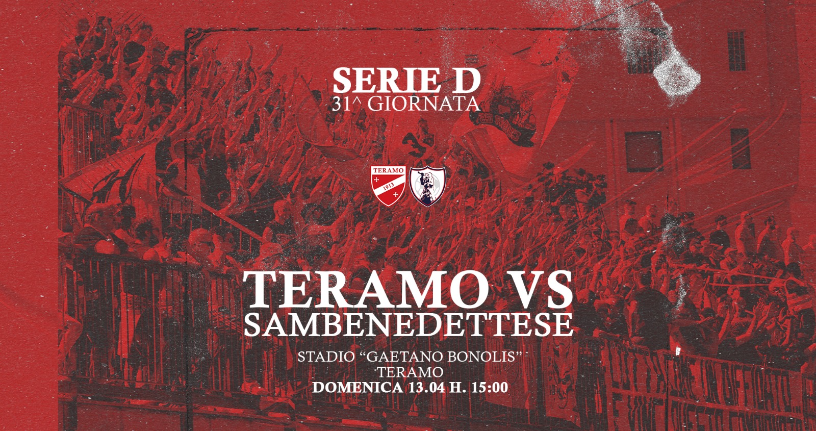 Calcio. Biglietti Teramo vs Samb, in vendita da oggi. Divieto di acquisto per alcune zone