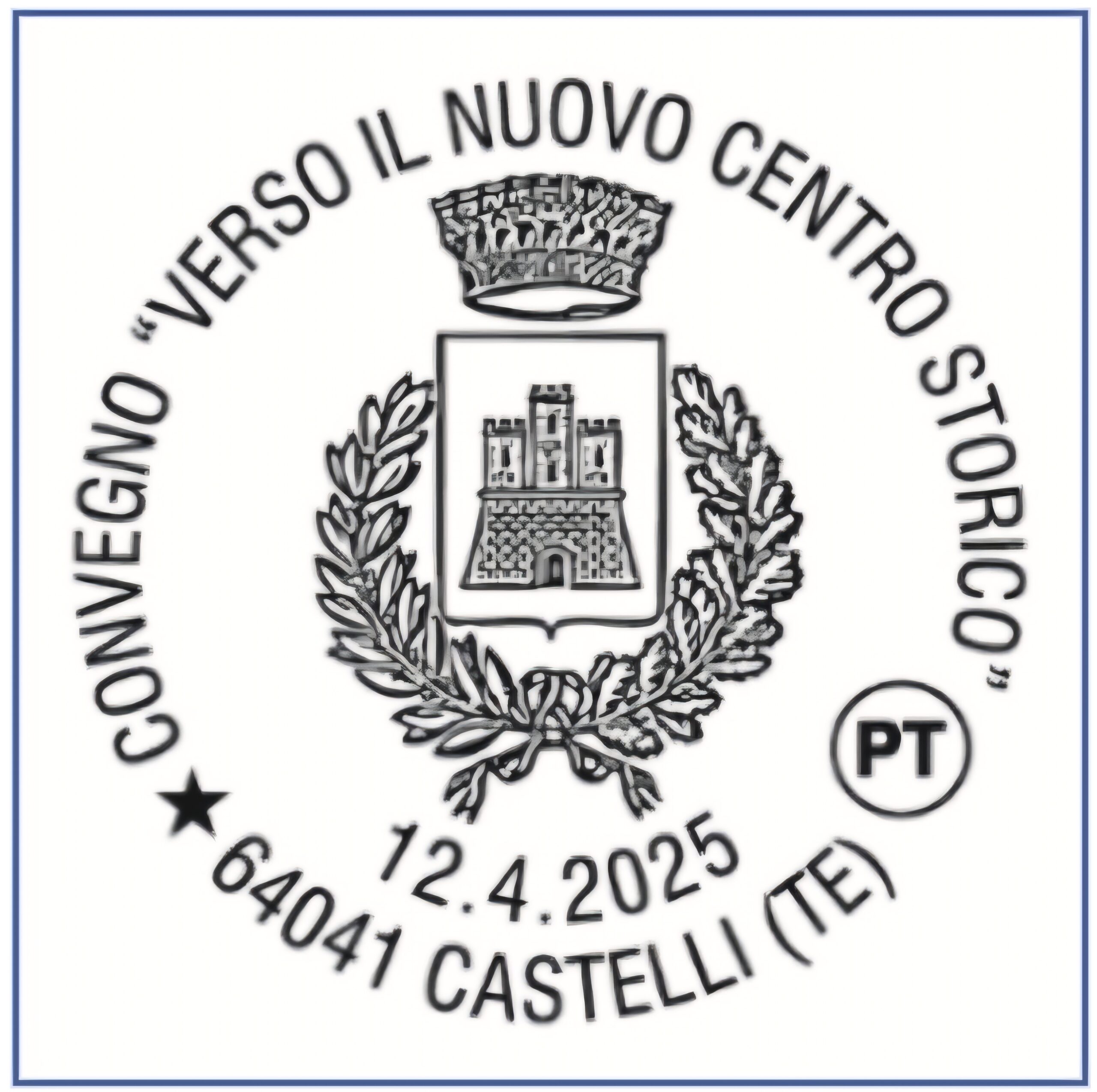 Poste Italiane: Castelli, annullo filatelico per il convegno “Verso il nuovo Centro Storico”