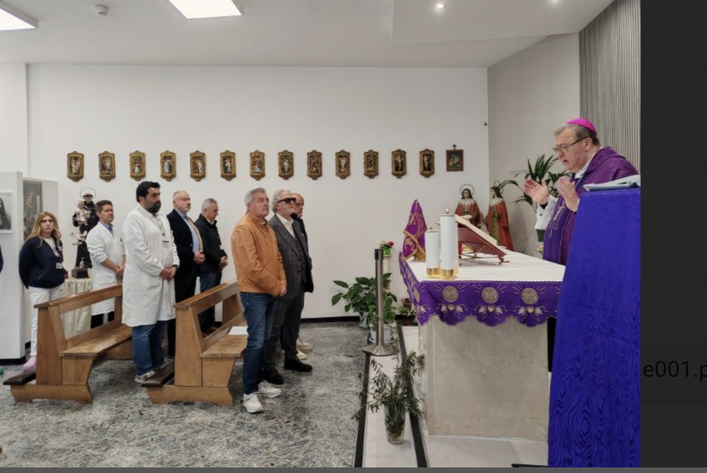 Pasqua al Mazzini. Il vescovo Leuzzi celebra il precetto