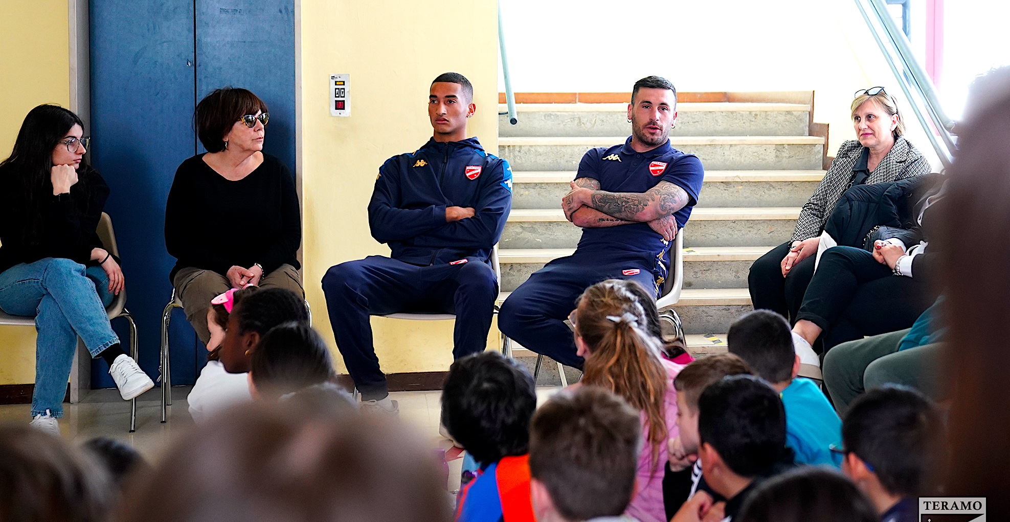 la Team a scuola con i diavoli biancorossi per “Fair Play per Teramo sostenibile”