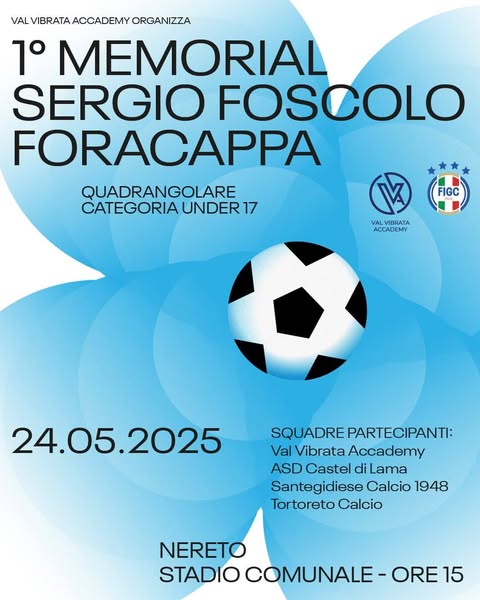Memorial Sergio Foscolo Foracappa – Quadrangolare Under 17 a Nereto