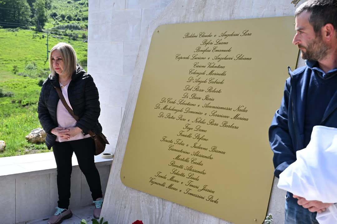 Rigopiano: inaugurato il Giardino della Memoria