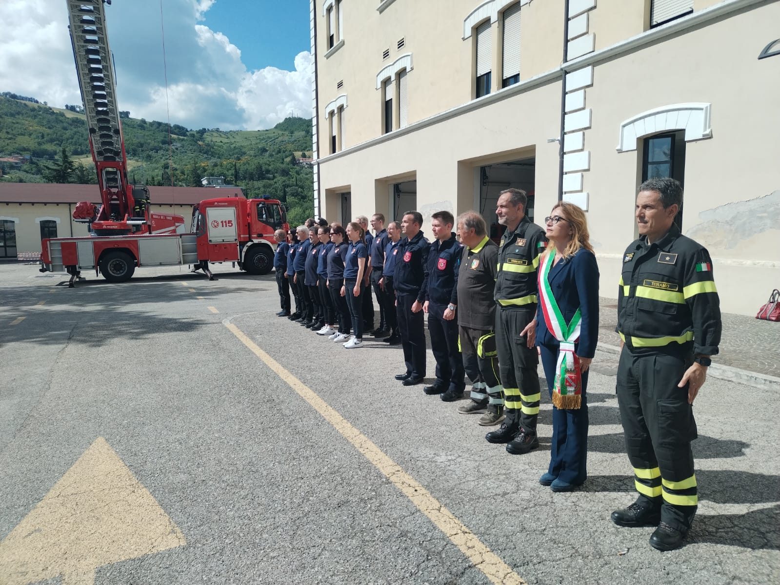 I VIGILI DEL FUOCO DI MEMMINGEN IN VISITA A TERAMO.