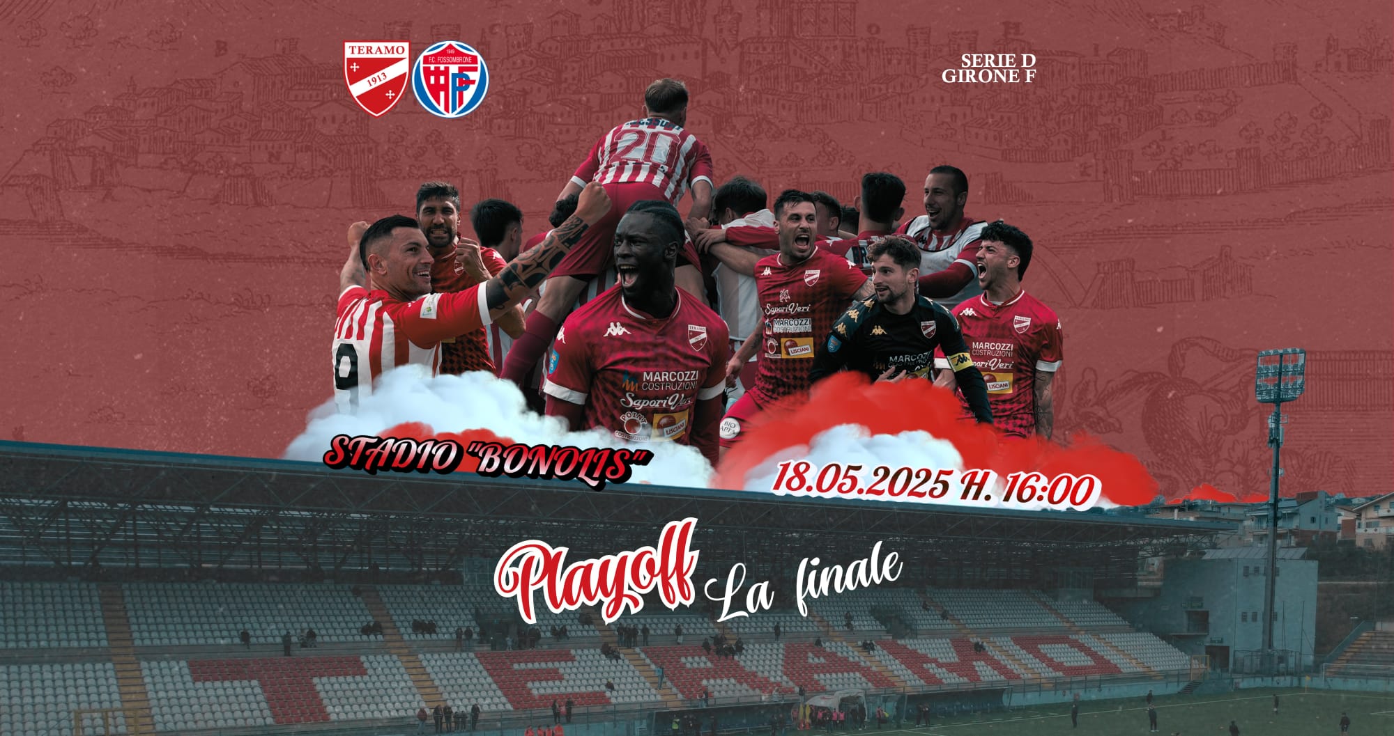 TERAMO CALCIO: FINALE PLAY OFF. APERTA LA PREVENDITA