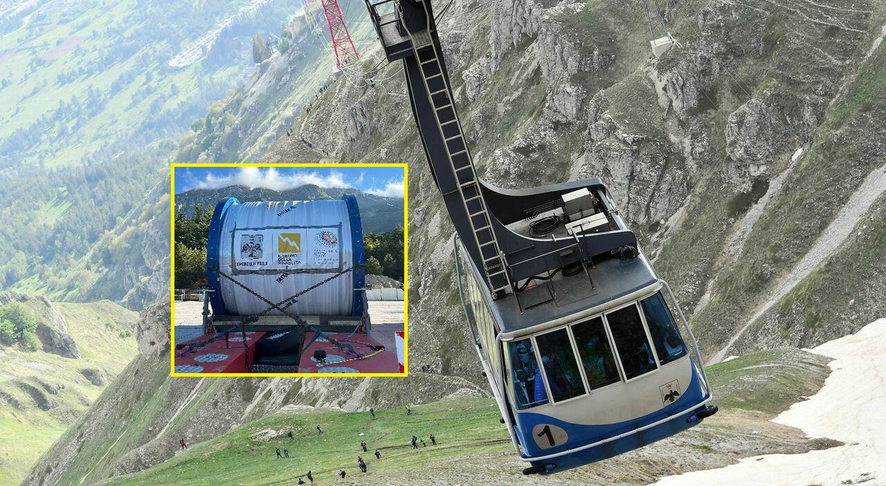 Funivia del Gran Sasso: Arrivate le Nuove Funi, Riapertura Prevista ad Agosto. Navetta Provvisoria per Campo Imperatore