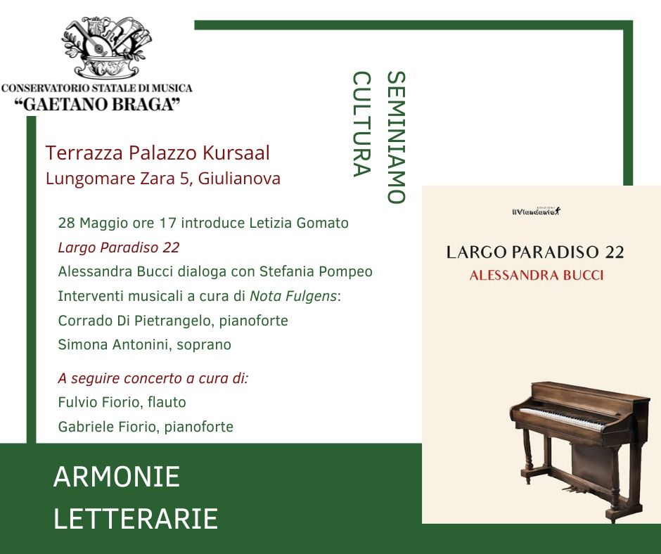 “Armonie Letterarie” si conclude a Giulianova con un evento che unisce musica e letteratura