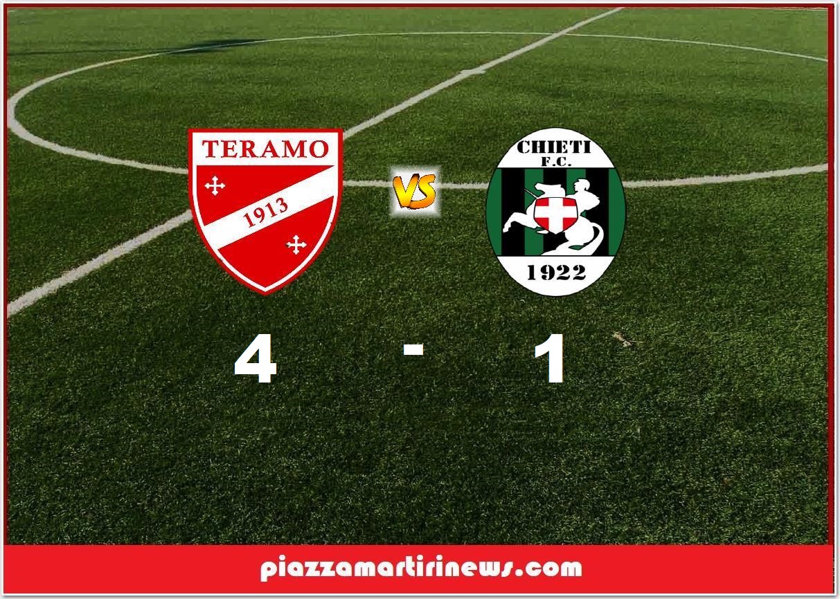 CALCIO. PLAY OFF: TERAMO vs CHIETI 4-1