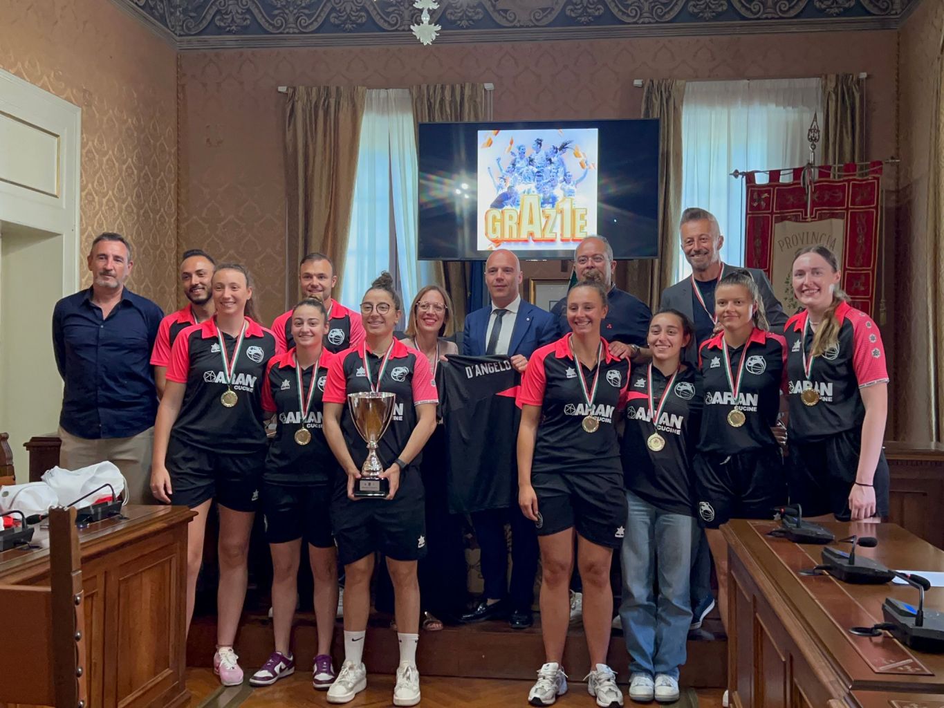 Basket.Alle Panthers di Roseto degli Abruzzi l’omaggio della Provincia