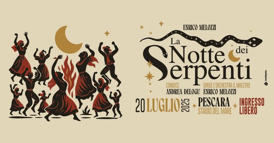 “La Notte dei Serpenti” stasera accende Pescara e l’Abruzzo: Dove la musica pop incontra la tradizione