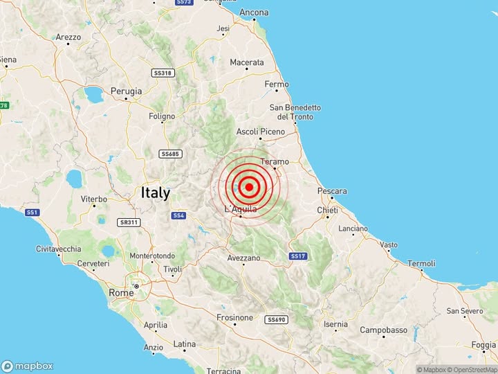 Alle 12,28 di questa mattina “Scossetta” a Crognaleto ML 2,7