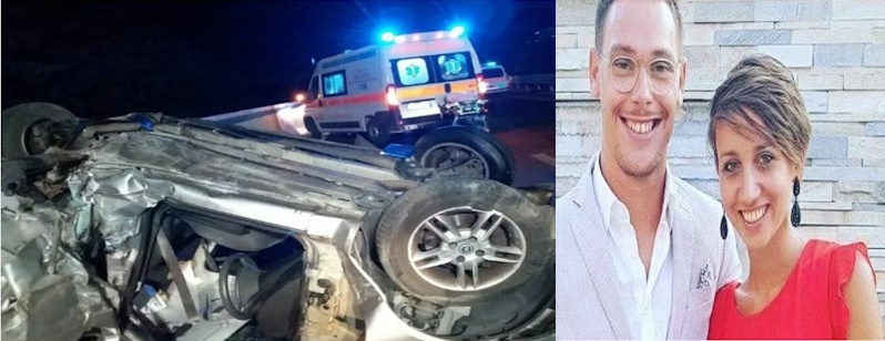 Coppia di Ortona, lei incinta, muore in incidente a Mola