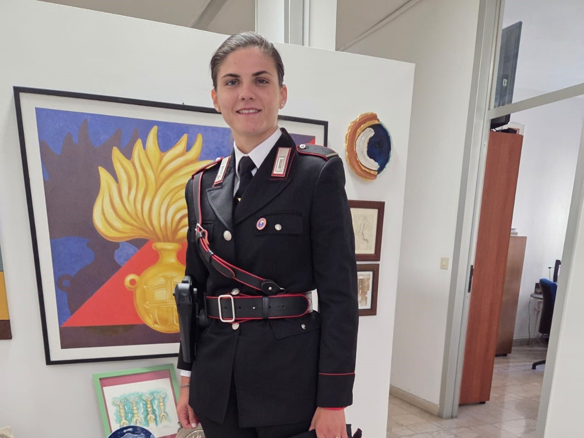 Il maresciallo Maria Letizia Cocomazzi, nuovo comandante della Stazione di Crognaleto