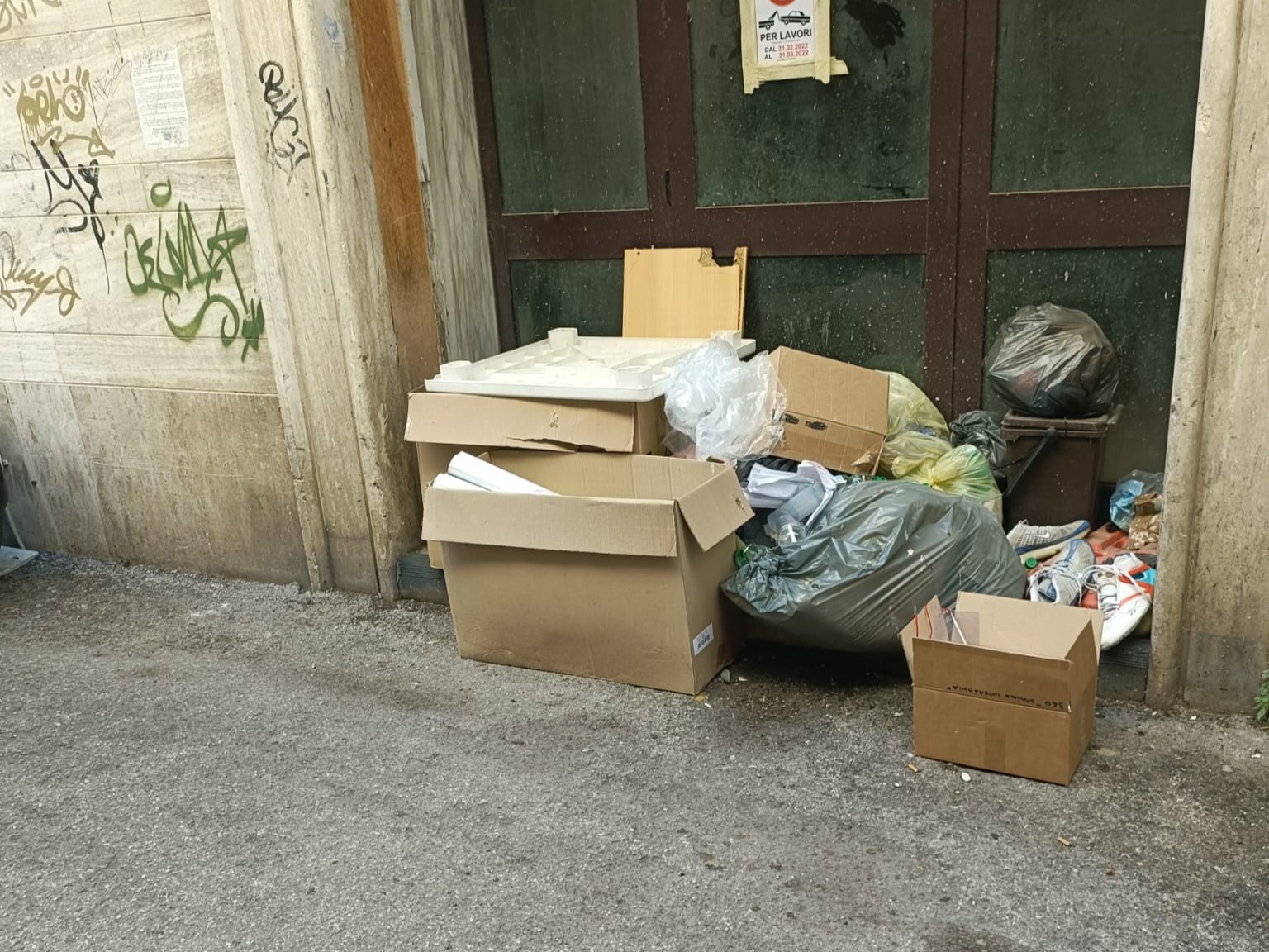 Via Nicola Palma. I residui della Coppa Interamnia
