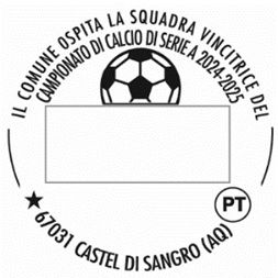 Castel di Sangro celebra il Napoli con annulli e francobollo speciale