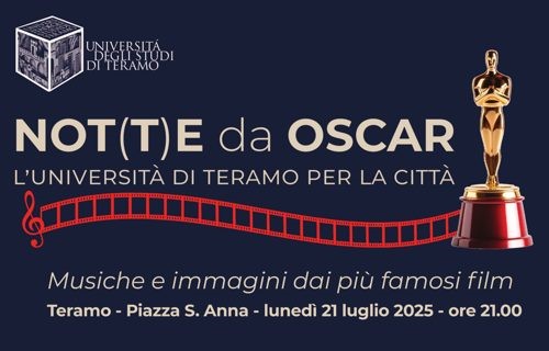 L’UNIVERSITÀ DI TERAMO PER LA CITTÀ: MUSICA E CINEMA PER UNA NOT(T)E DA OSCAR