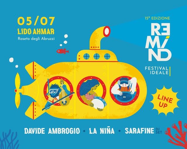 REMIND – Festival Ideale: XV Edizione al Lido Ah!Mar di Roseto degli Abruzzi con Musica e Solidarietà in Ricordo di Federica e Serena