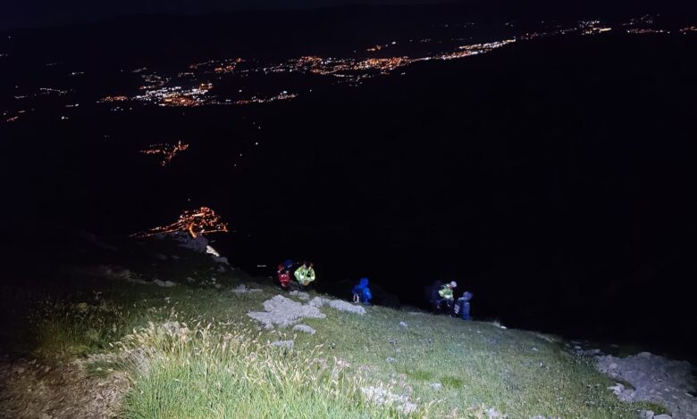Sette Giovani Escursionisti Tratti in Salvo Sotto Pizzo Cefalone