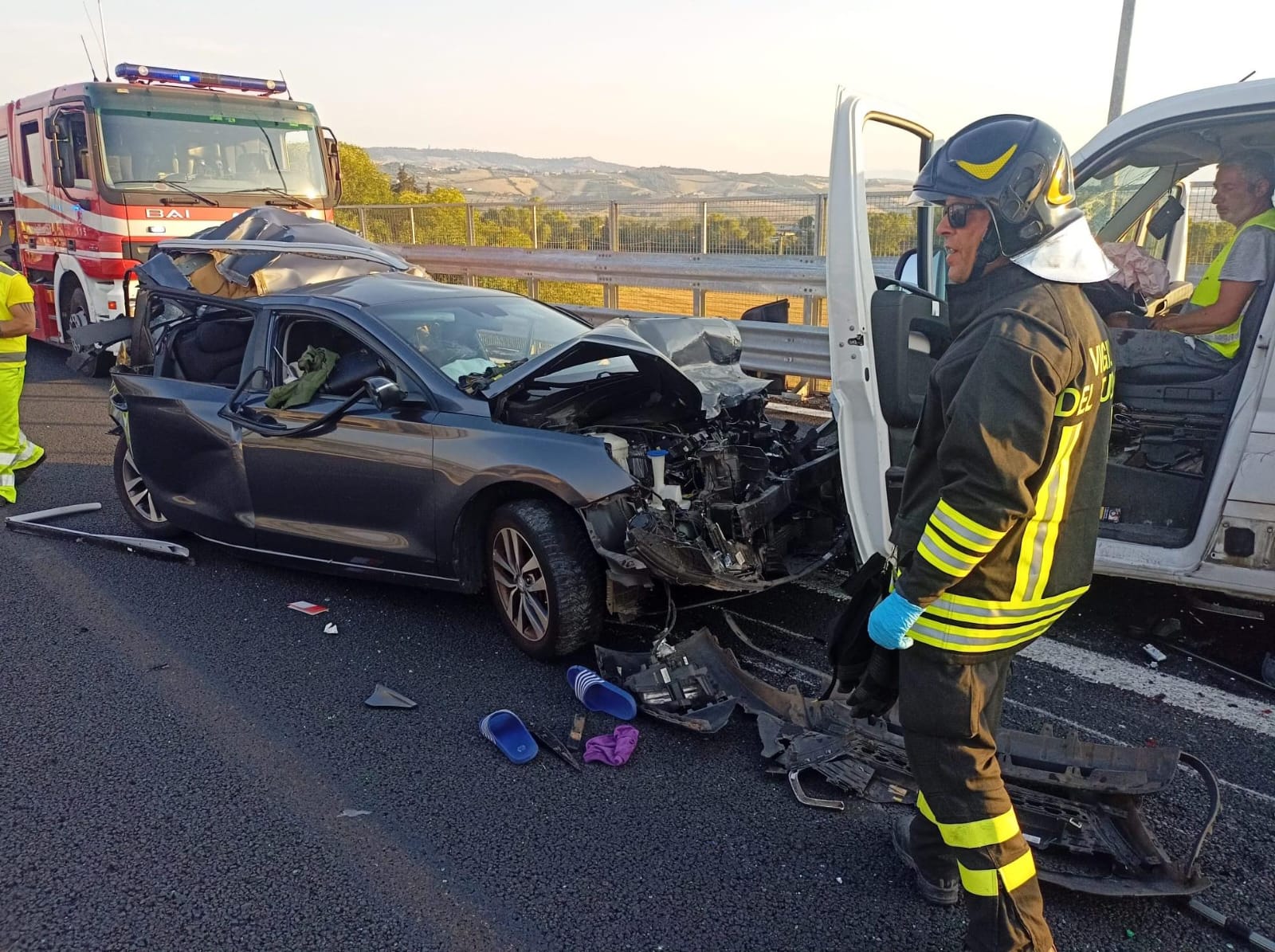 Grave incidente sull’A14 tra Giulianova e Roseto, cinque feriti