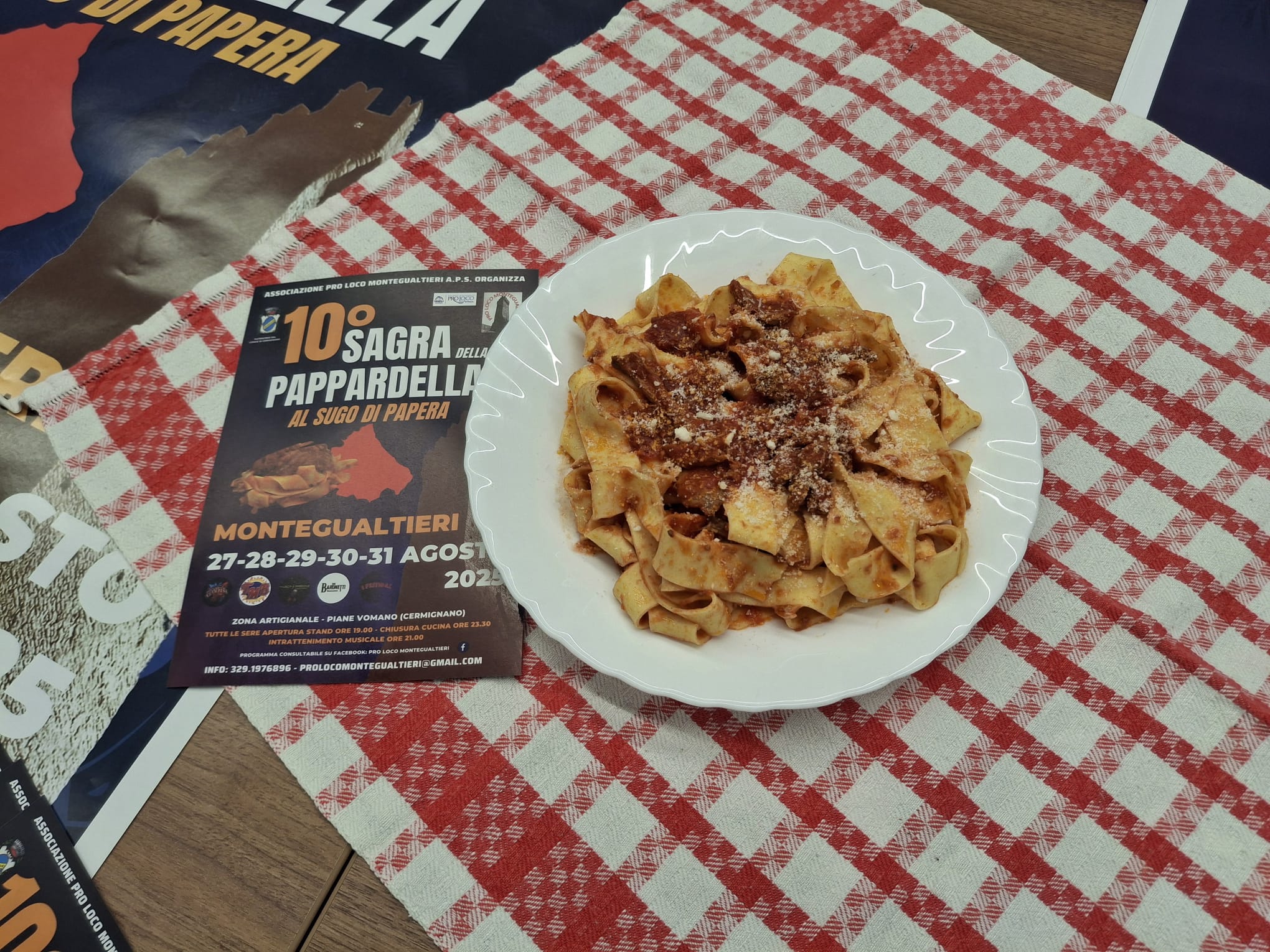 Montegualtieri: Al via la 103ª Sagra della Pappardella. cinque serate all’insegna del gusto e della tradizione