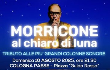 “Morricone al chiaro di Luna”. Concerto domenica a Cologna sulle note del grande compositore
