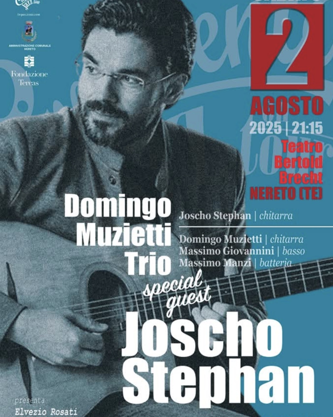 Nereto. Stasera è di scena il Jazz. Alle 21,15 concerto di Joscho Stephan